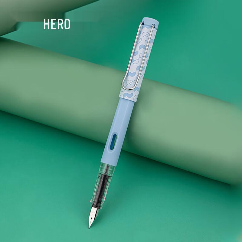 Hero 369 Erasable Thermosensitive Calligraphy Pen with Cute Design and Replaceable Ink Cartridge
