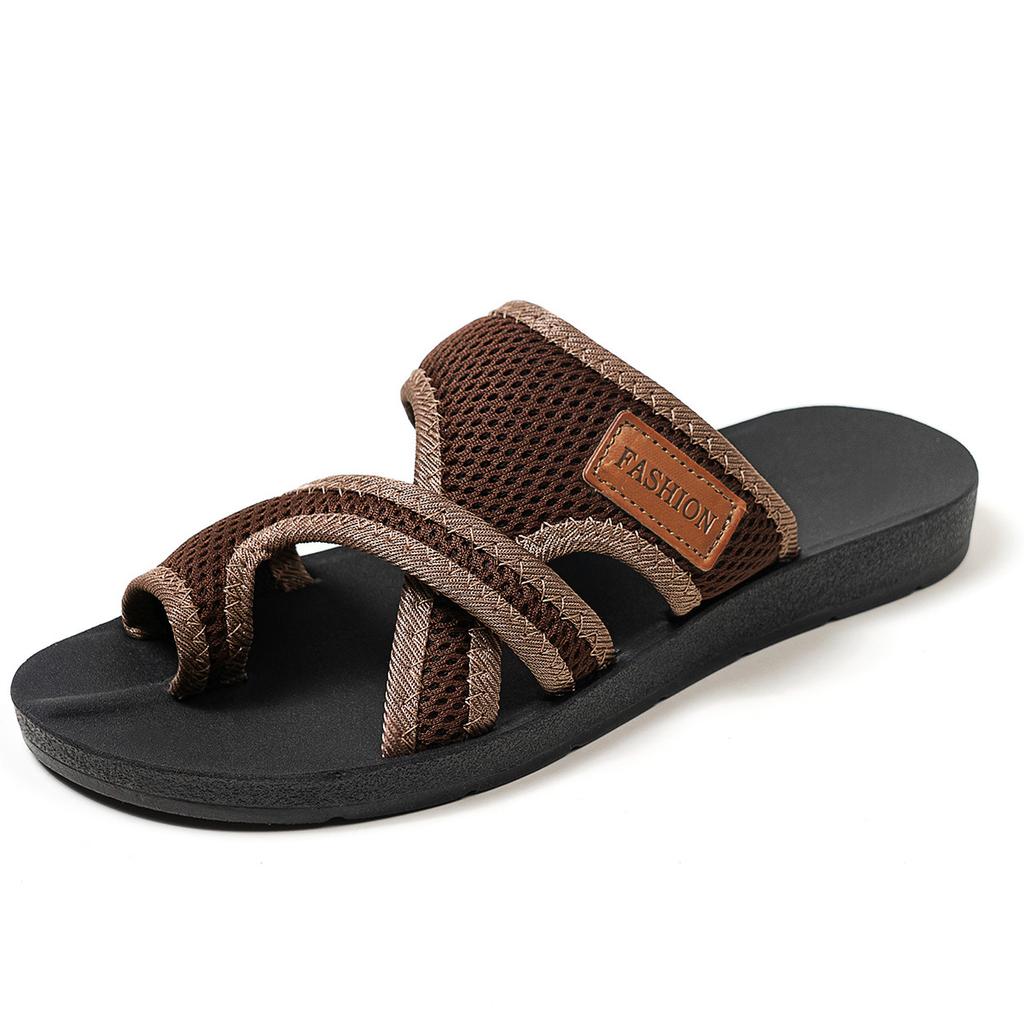 Women's Casual and Stylish Beach Vacation Shoes - with Cross Straps, Comfortable Open-toe Flat Shoes for Casual Indoor and Outdoor Wear