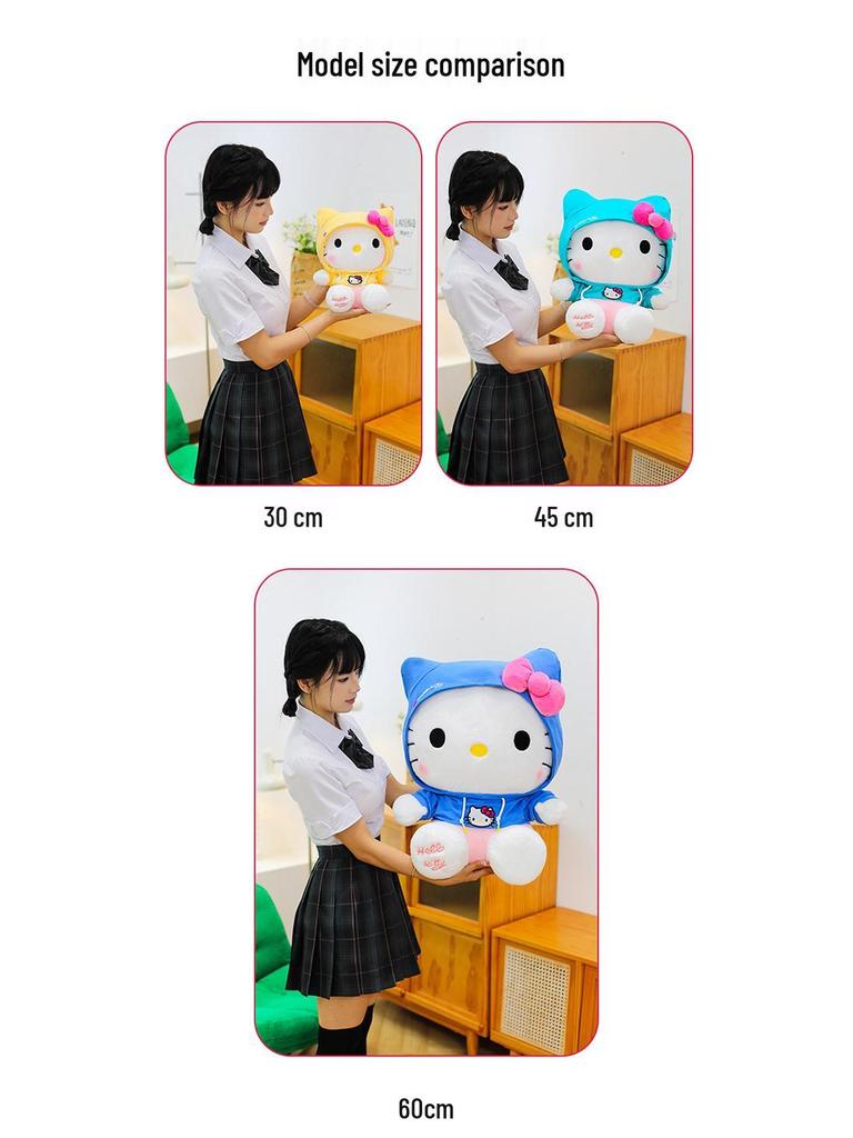 Grenzüberschreitendes Hello Kitty Plüschtier: Niedliches Verwandlungskissen & Geburtstagsgeschenk