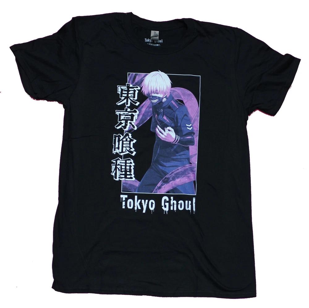Tokyo Ghoul Unisexs TShirt Ghoul Purple Shaded Kanji Box