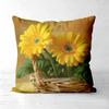 Floral Throw Pillow Covers Spring Garden Cushion Cases Polyester sofa  cushion cov Headboard Pillow (Without Pillow Core