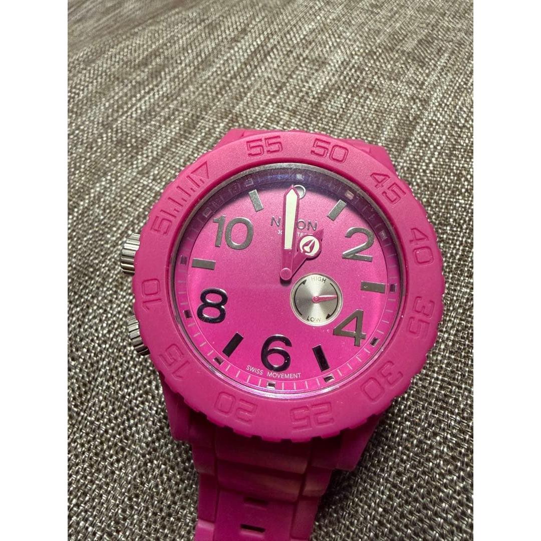 Used NIXON THE RUBBER 51-30 Watch Pink
