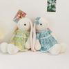 Cute Blossom Lop Eared Rabbit Plush Toy Gift For Friends Home Decor With Short Pile Material