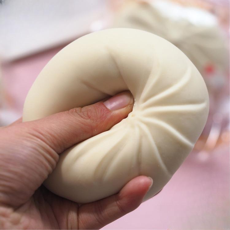 Novelty Toys Children's Creative Decompression Squeezing Toy Trick Simulation Cha Siu Bao Vent Decompression Steamed Stuffed Bun