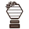 Earring Display Holder Hexagonal Earring Organizer Stand Hexagon Shaped Wooden Earring Display Stands Desktop Jewelry Organizer Holder