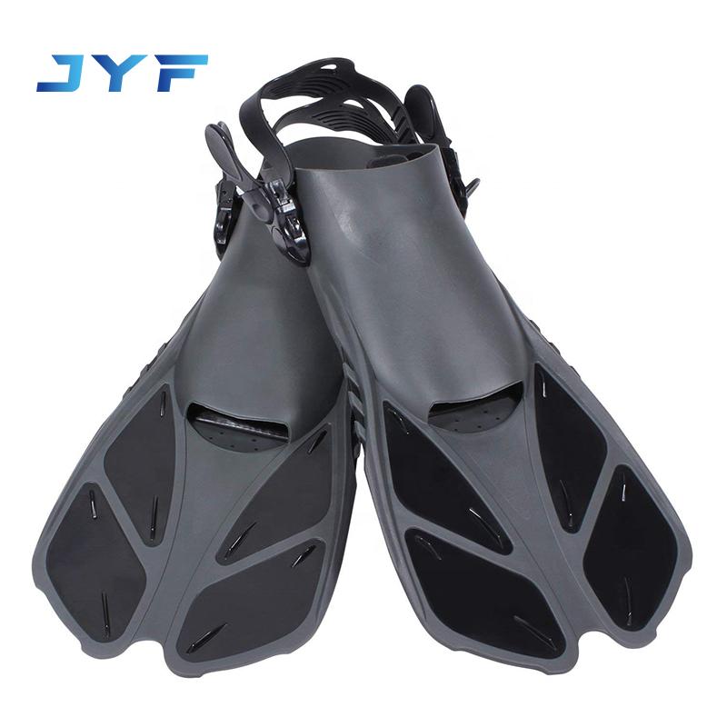 JYF Brand Hot Selling Yellow Orange Scuba Pro Jet Fins with Flipper Buckle