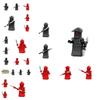 Premium Red Soldier Block Toy Set Diy Assembly Abs Plastic 0-38 Pieces 8g Weight