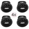 Car Interior Air Vent Grille for Opel Corsa D Adam 2201099 13417363 Black/Chrome Dashboard Air Air conditioner Outlet
