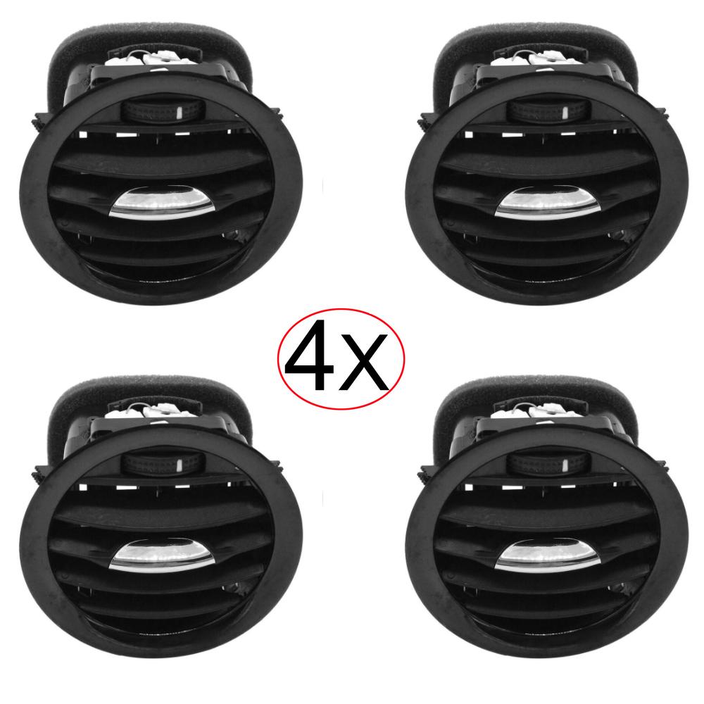 Car Interior Air Vent Grille for Opel Corsa D Adam 2201099 13417363 Black/Chrome Dashboard Air Air conditioner Outlet