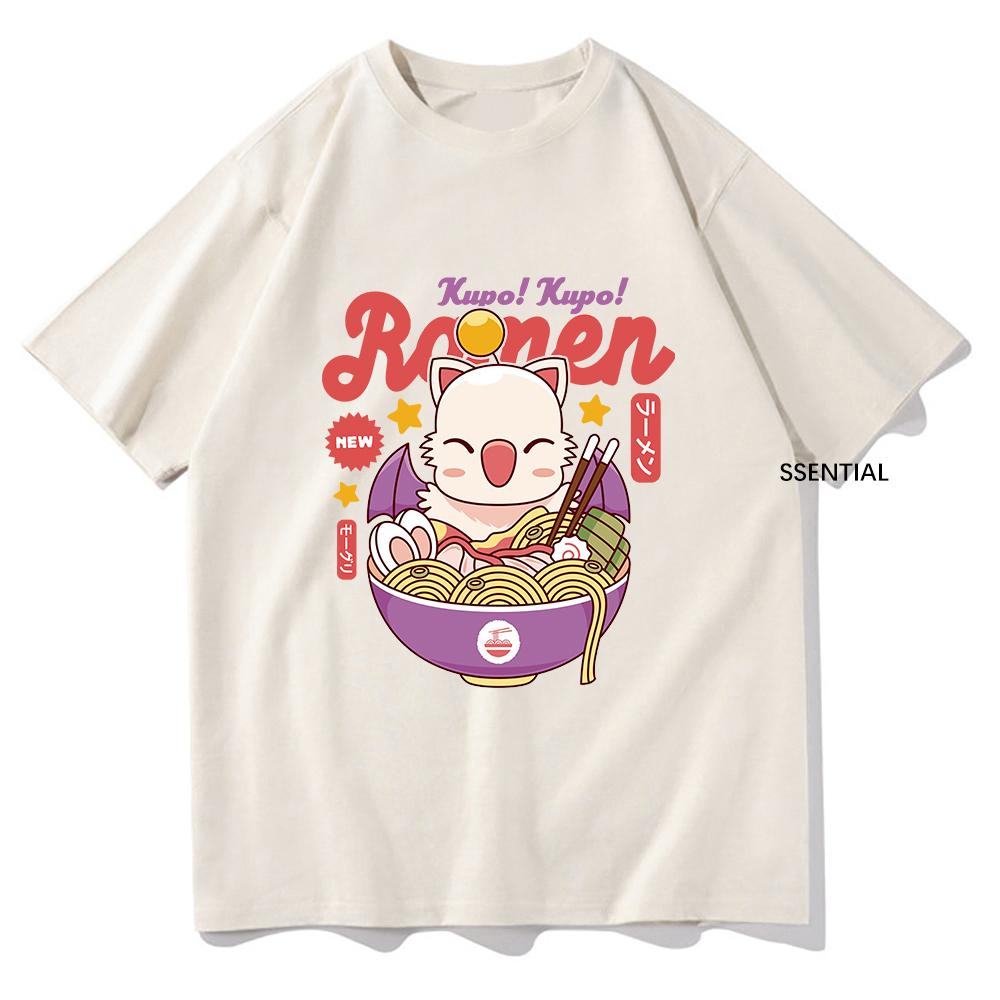 

Game FINAL FANTASY XIVT Shirts Funny Moogle Kupo RaUnisex UnisexWomen TShirt Unisex High Quality Tops Vintage Cotton Tees Graphic S