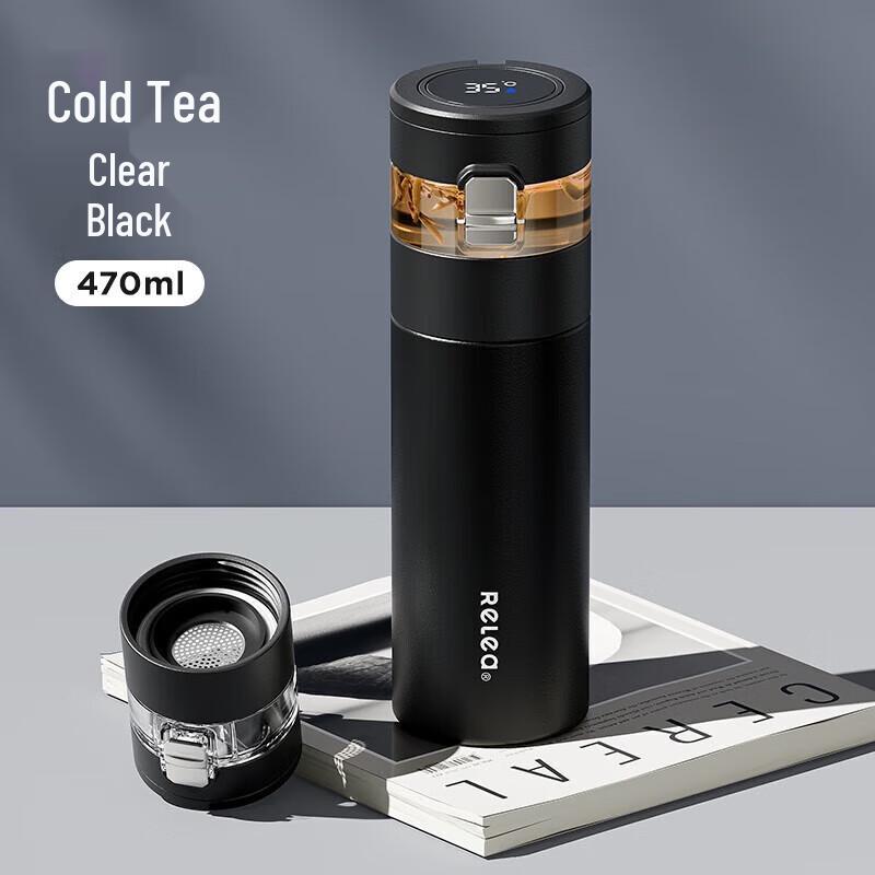 RELEA Stainless Steel Tea Infuser Vacuum Flask