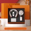 Digital Display Coffee Cup & Handheld Fan Business Gift Set for Leaders & Colleagues - Customizable with Logo