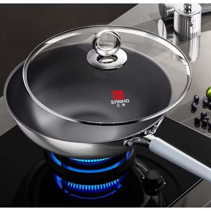 

Sanhe 0-Coating 30cm Titanium Alloy Non-stick Wok