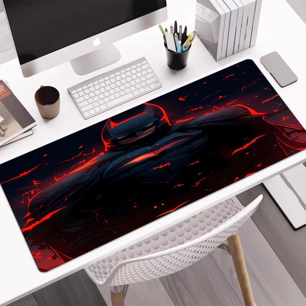Batman Theme Mouse Pad, Non Slip Rubber Base, Multifunctional Office & Home Decor, Perfect for Workspace Personalization.