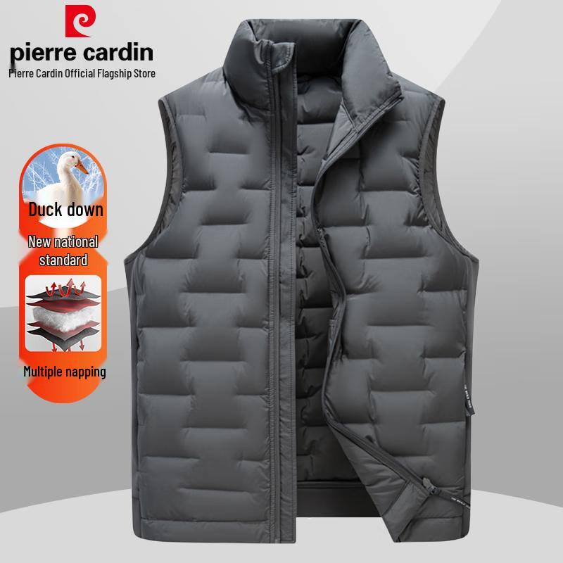 Pánská lehká péřová vesta Pierre Cardin se stojáčkem