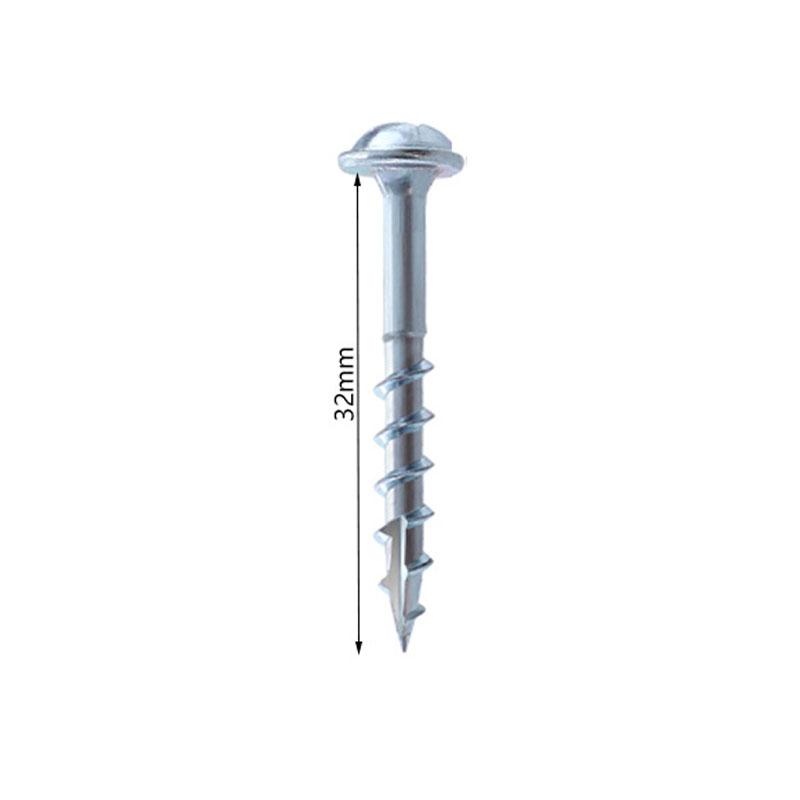 25/32/38/50/63mm Cross Woodworking Screws Galvanized Coarse, 100 Pieces Per Bag, Suitable for Assembling Home Furnishings