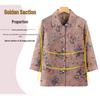 Floral Lapel Cardigan Set for Middle-Aged and Elderly Women
