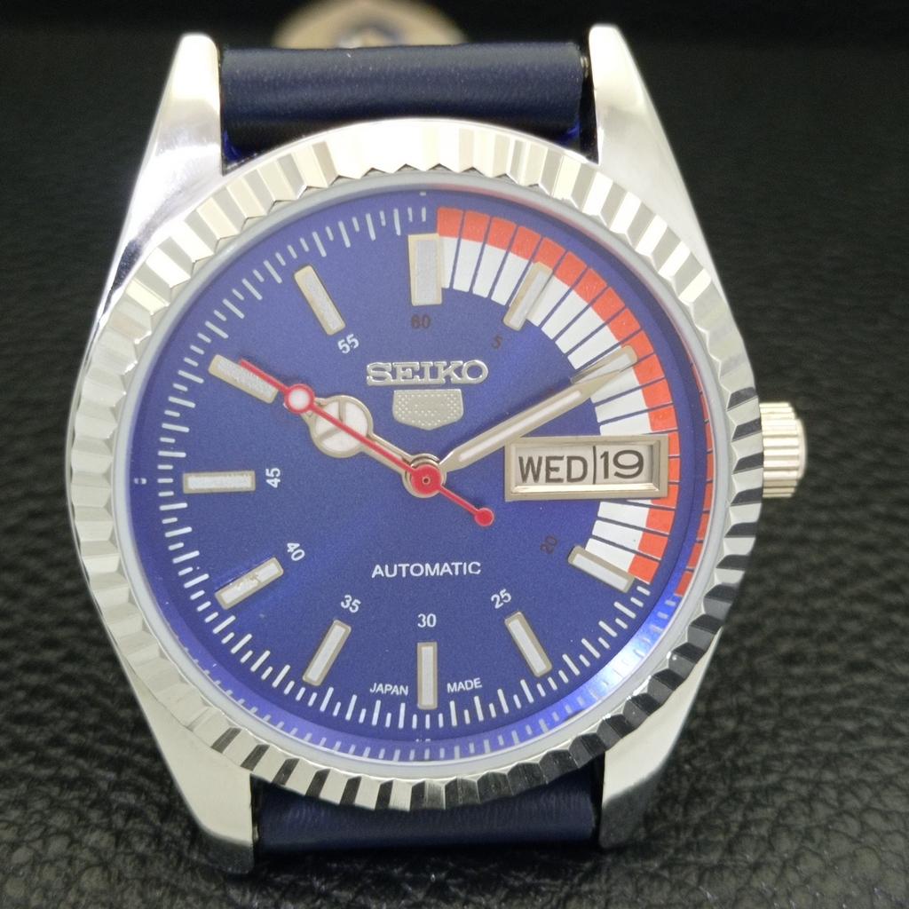 SEIKO 5 AUTOMATIC VINTAGE REFURBISHED 6309A JAPAN MENS BLUE DIAL WATCH a440710-4 Sk-a440710