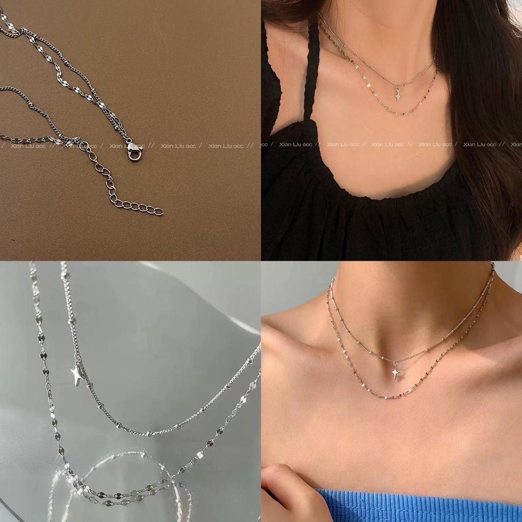 2022 New Arrival European And American Titanium Steel Necklace For Women Cool And Minimalist Lock Clavicle Chain