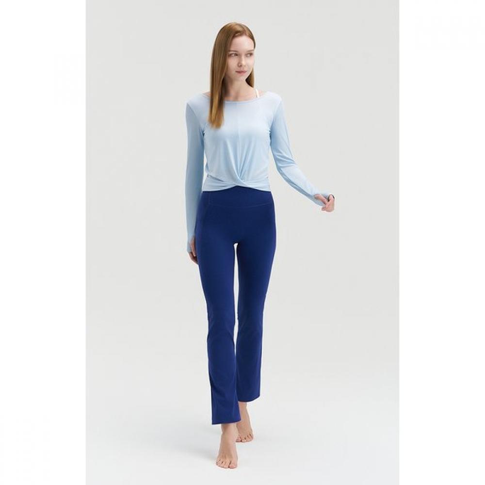 Huit Women S croSS Front twiSt Long Sleeve Tee Htwtl6i06t