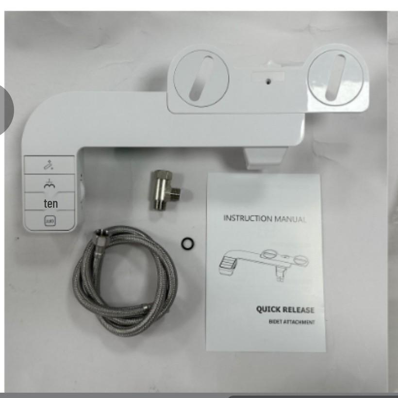 Non-Electric Quick-Release Bidet Toilet Seat with Hip Wash Function