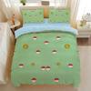 Anime Gengar P-Pokemon Steppdecke Bettbezug Kissenbezug 3D Gedruckt Pikachu Bettwäsche Set Kinder Bettbezug Mädchen Jungen Urlaubsgeschenke