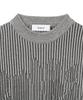 KNITTED Two-Tone Ribbed Logo Knit Charcoal