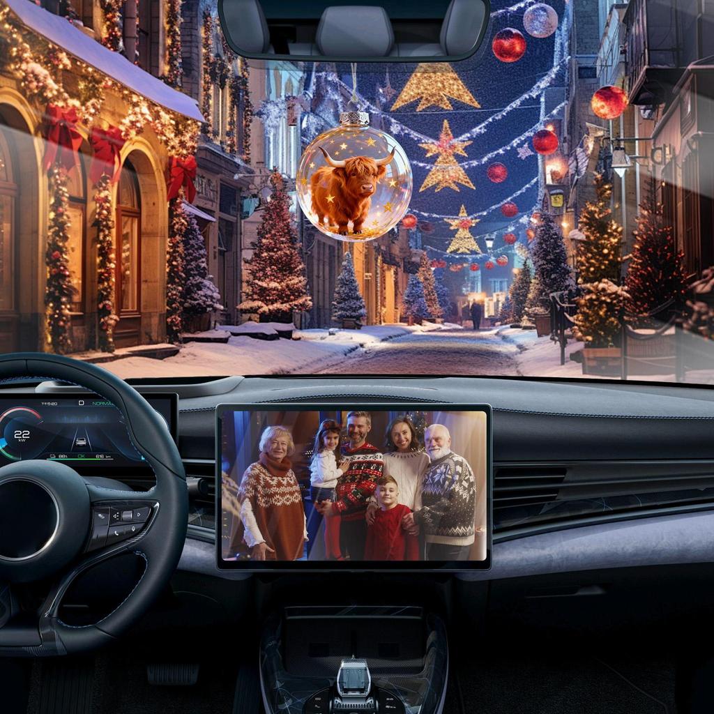 Christmas Wildlife Wonders Ball Ornament 3D Transparent Animal Ball Christmas Decoration Hangable Christmas Tree Ornament