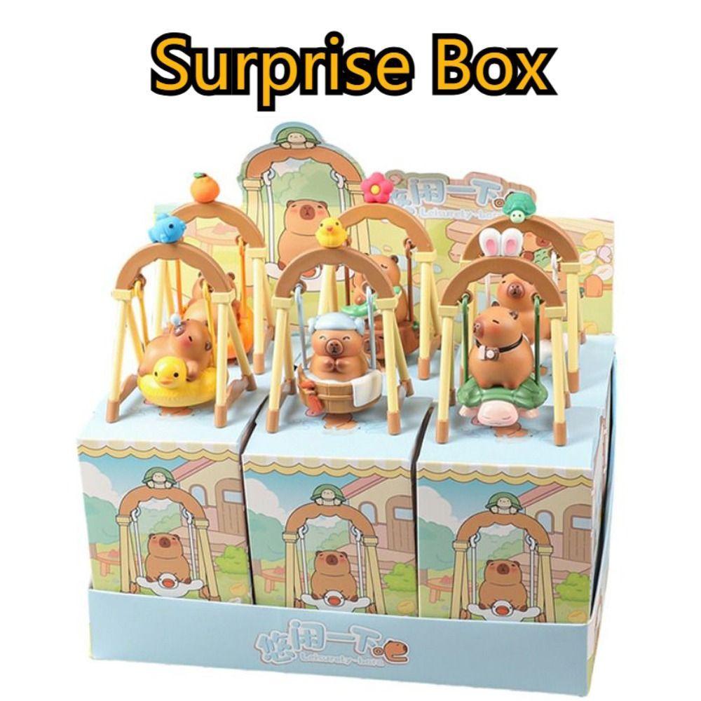 Lying Sitting Capybara Anime Figure Random Type Capybara PVC Model Capybara Figure Toys  Children