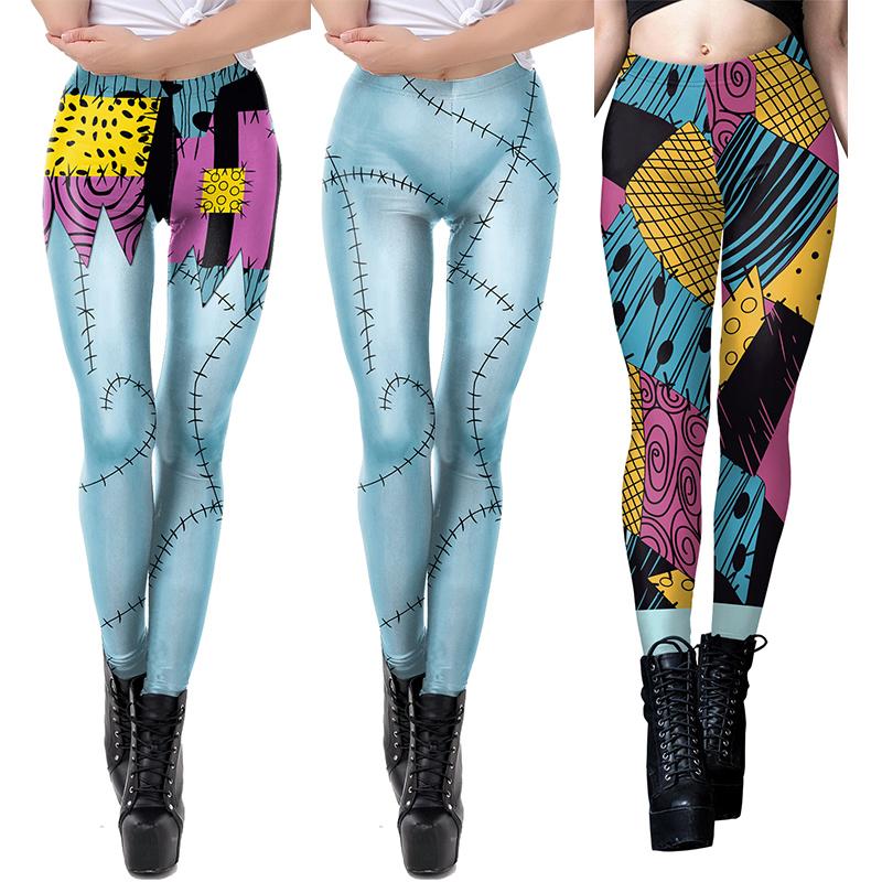 Christmas Horror Sally Cosplay Costume Halloween Zombie Funny Party Dresses Jumpsuit Leggings Mom Daughter Parent-Child Outfit