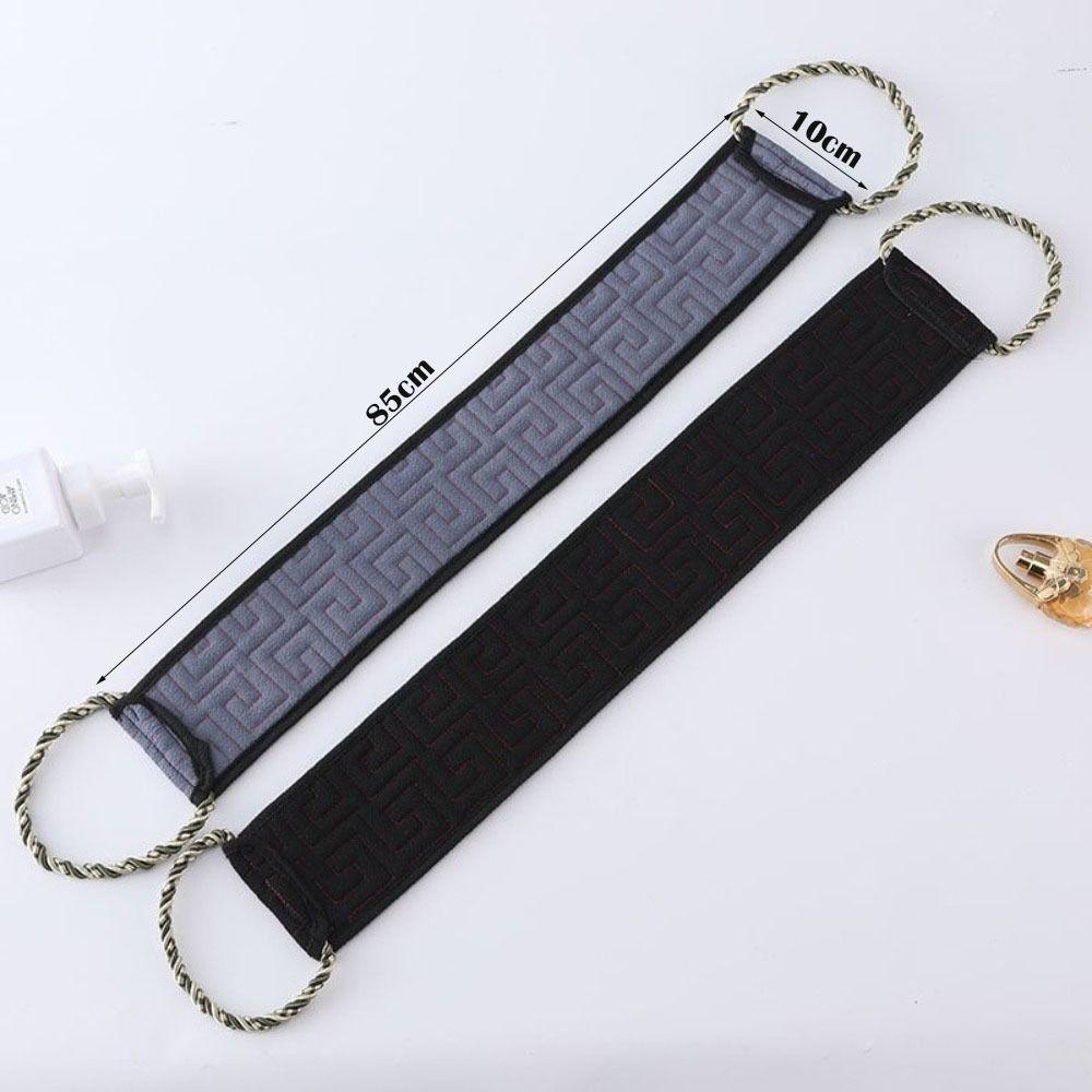 Dual Sided Back Scrubbing Towel Handle design Back Rubbing Strap Exfoliating Body Towel  Unisex