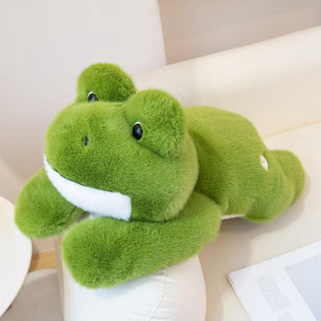 Cute Frog Doll Plush Toy Green Frog Doll Rag Doll Throw Pillow Children