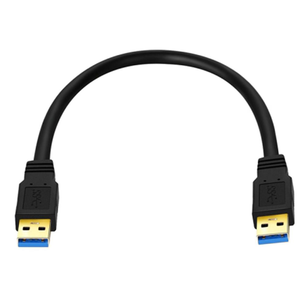 

0.3м USB 3.0 Штекер-Штекер Кабель для Зовнішнього Жорсткого Диска Мобільного, Подовжувач для Радіатора Ноутбука, Чорний A