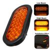 Pack of 2 Tail Lights High Visibility 24LED Recessed Suitable for Enhanced Safety on Trucks and Trailers Large Vehicles