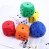 1pcs Soft Elastic Toys Color Solid Point Dice Side Length 6cm Anti Stress Big Sponge Dice Finger Training Toy For Children