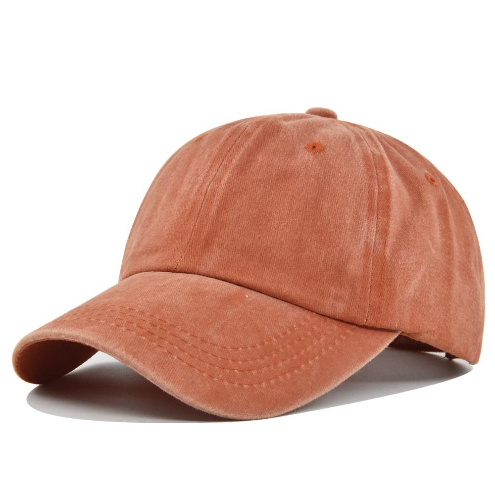 Unisex Baseball Cap Washed Adjustable Sun Hat Soft Top Peaked Hat Men Women Trucker Hat Vintage Outdoor Running Hat Adjustable