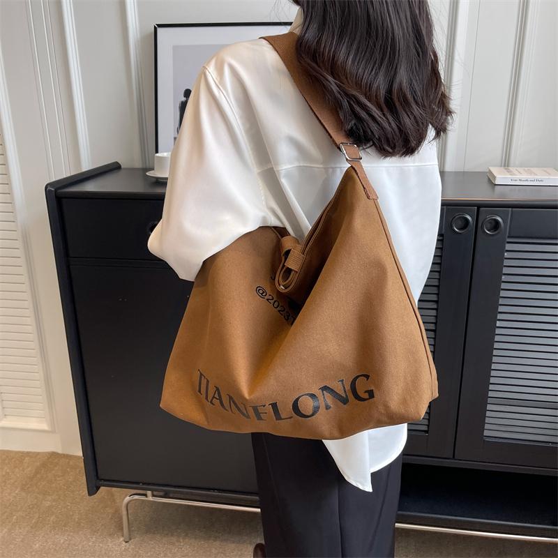 Plátěná taška přes rameno Dámská taška Crossbody Student Casual Backpack Kabelka do třídy