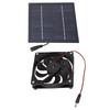 Solarmodul Lüfter Set 50W Betrieben Tragbar für Gewächshaus Schuppen Hühnerstall Haustierhaus Fenster Abluft