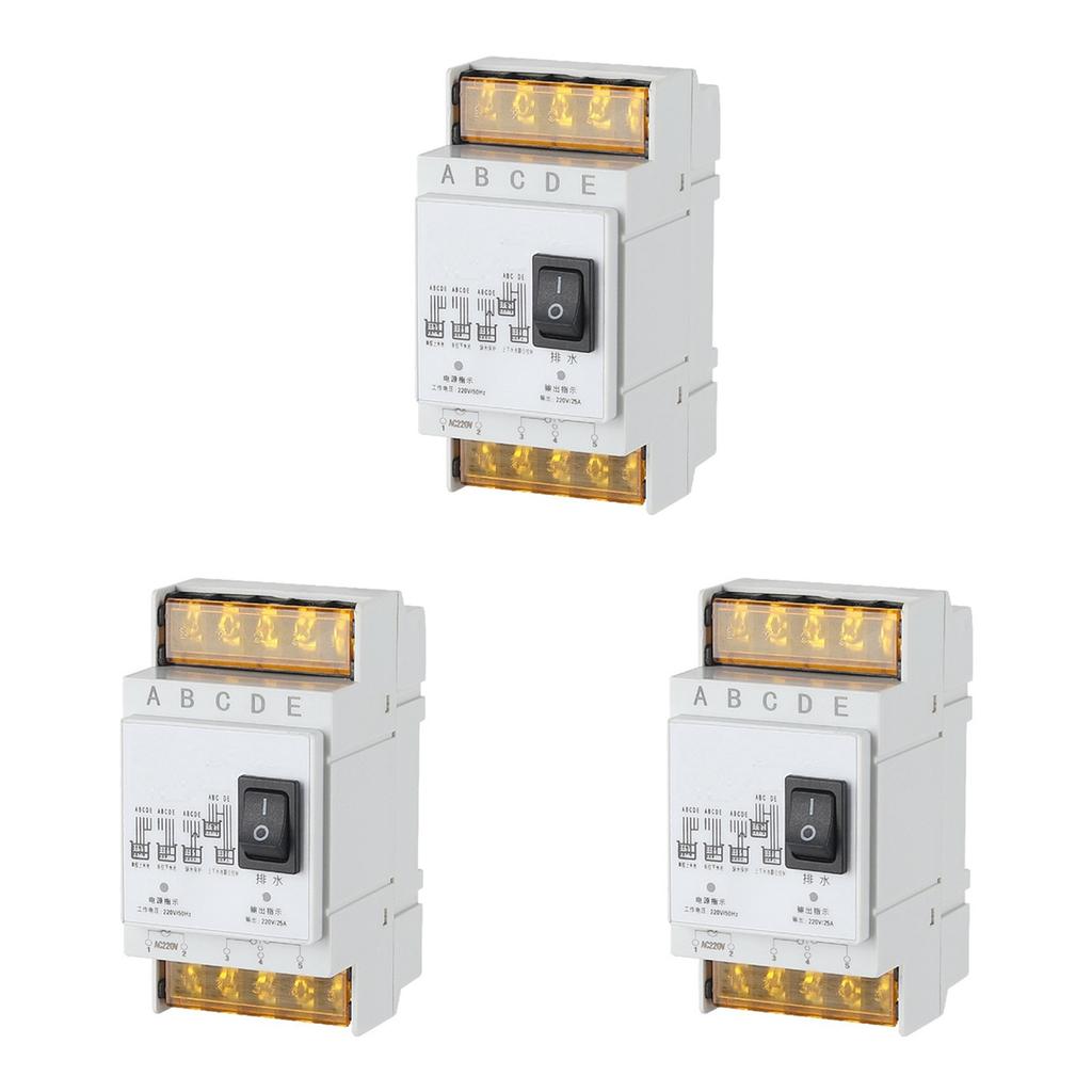3X Fully Automatic Water Level Controller Switch 25A 220V Water Tank Liquid Level Detection Sensor A-B61B