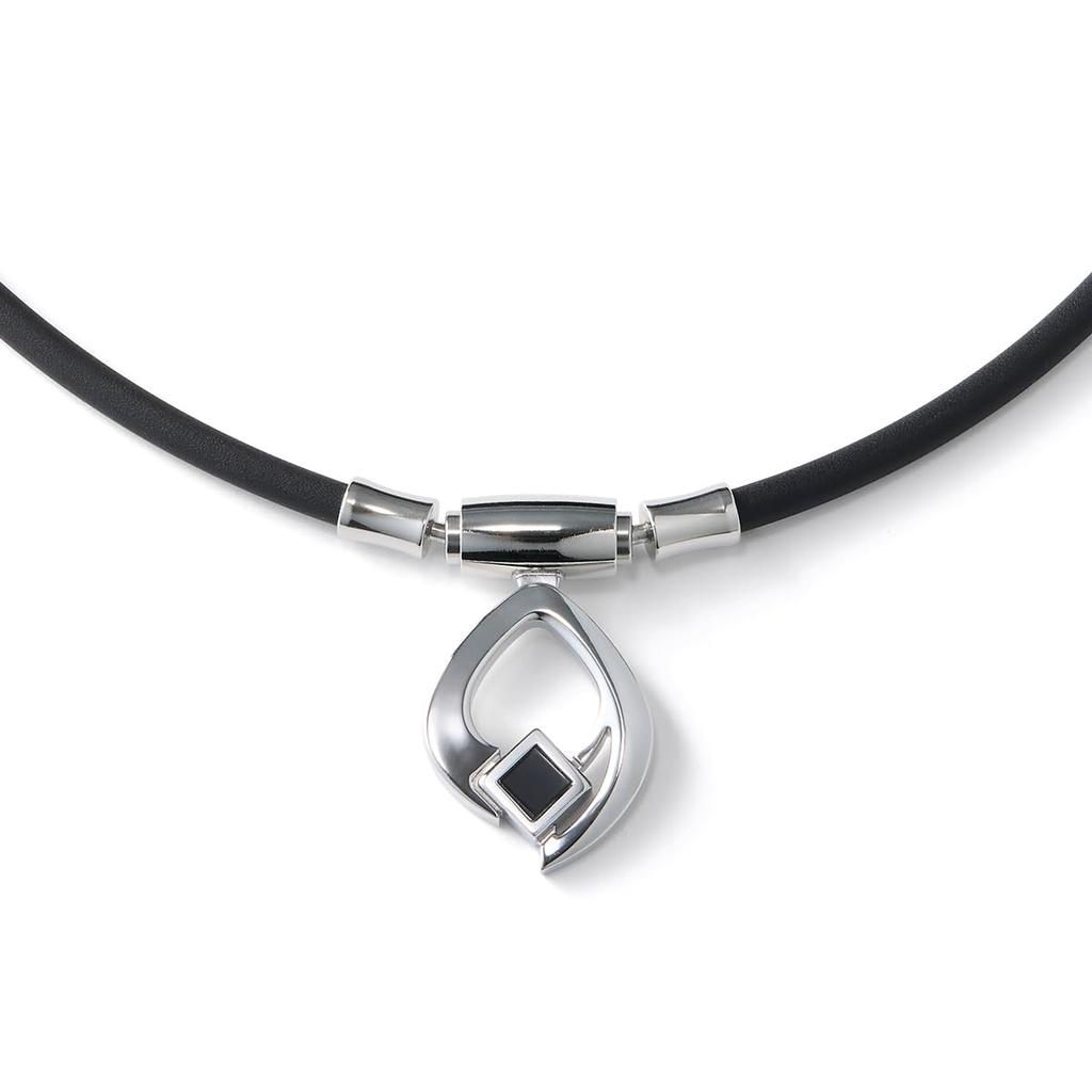 Colantotte TAO ARC Silver X Large Necklace, Black,
