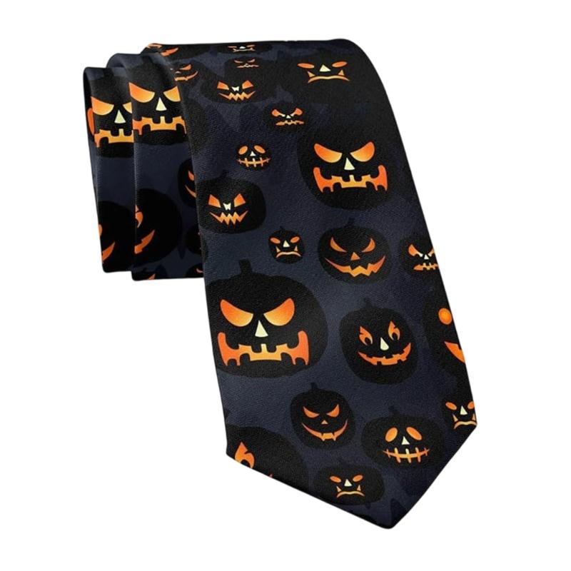 Reusable Natural Friendly Halloween Necktie Lightweight Comfortable Party Costume Styling For Adults