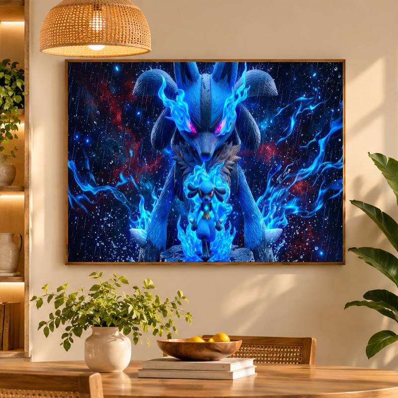 5D Diamond Painting Lucario DIY Full Drill Diamond Art Kit Home Decoration