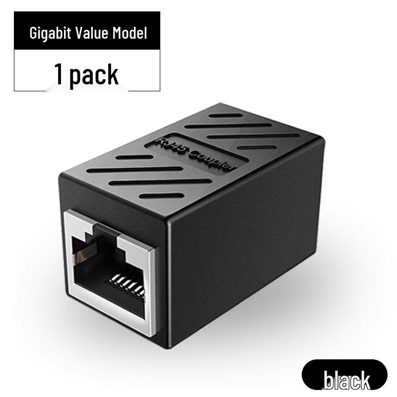 Network Cable Coupler & Extender - Dual Pass Straight-Through Connector