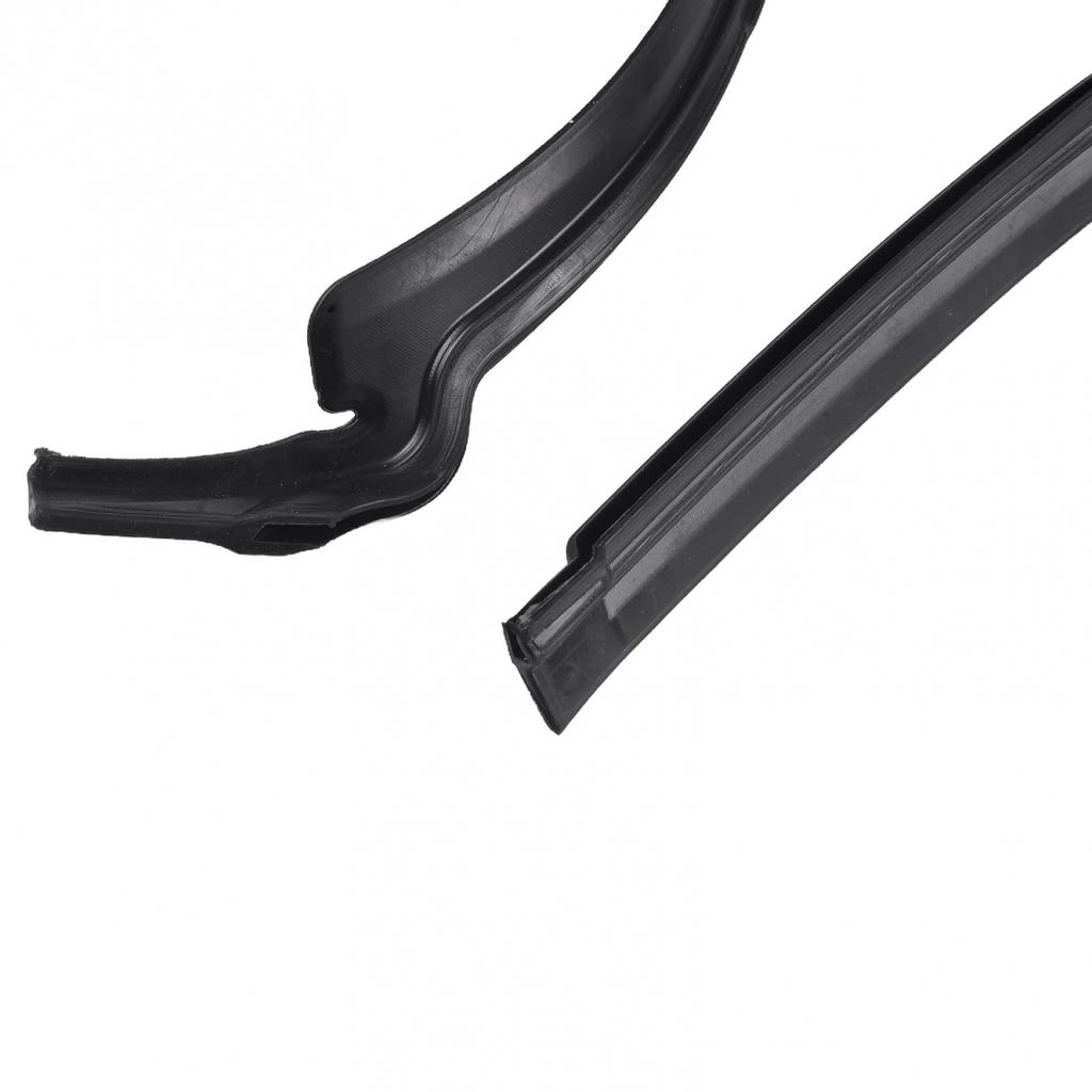 1Pair Cowl Seal 2pcs Black Front LHD Replacement Rubber