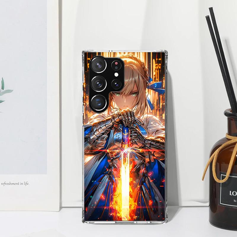 

Fate Zero Stay Night Saber Phone Case For Samsung Galaxy S26 S25 Edge S24 FE S23 S22 Ultra S21 Plus S20 + Art Fundas Back Cover Samsung S22 Ultra