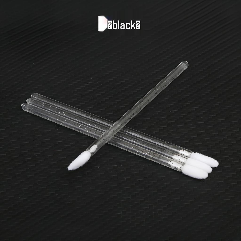 Crystal Disposable Lip Brush: Slanted Mini Lip Gloss & Lipstick Applicator