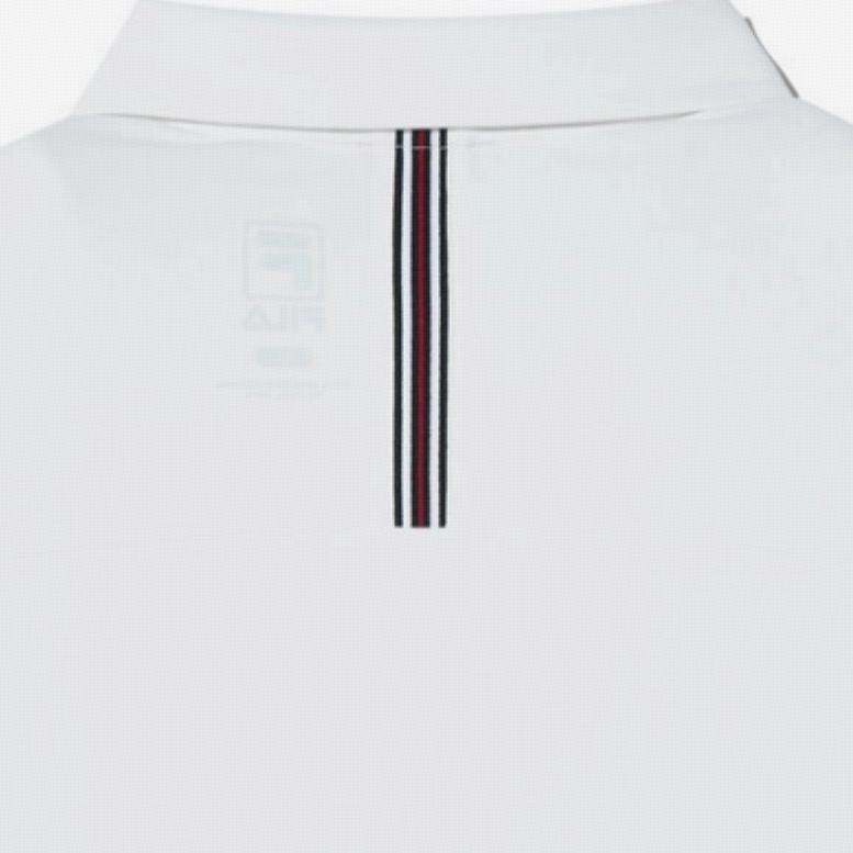 FILA Polo Shirts Men's White Polo Collar Thin Other FS2TSH2301M-OWH