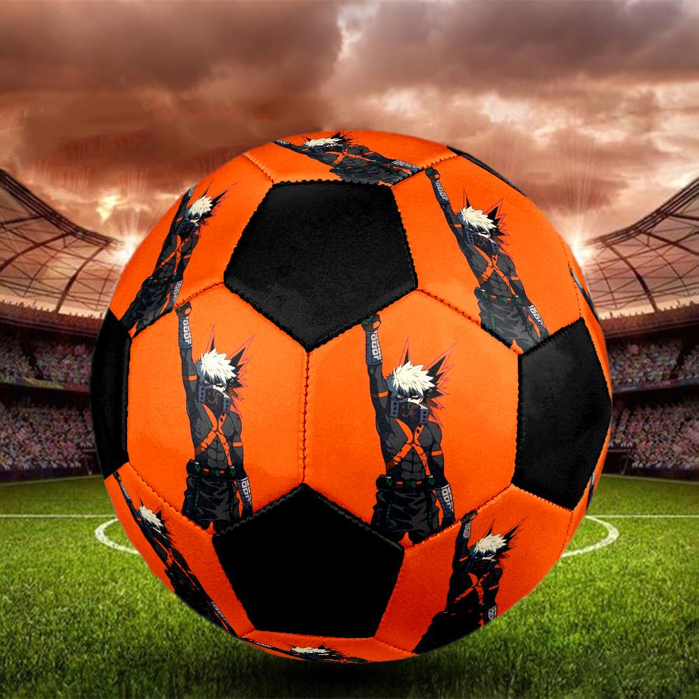 Soccer Ball Colorful Machine Stitched PVC Size 5 Team Training Competition Ready Durable High-Bounce Cool Sports Gift