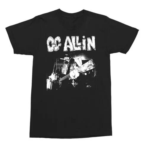 Unisex Short Sleeve Crew Neck Cotton T Shirt Gg Allin Guitar XL