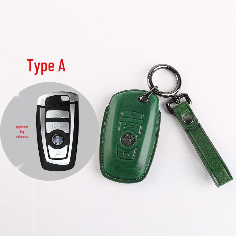 Genuine Leather Key Case for BMW 5 & 7 Series - Blade Key Compatible